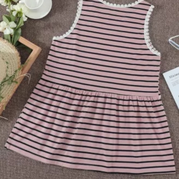 ♥️ New boutique striped babydoll top - Picture 5 of 11